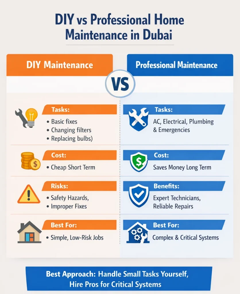 DIY and professional home maintenance in Dubai